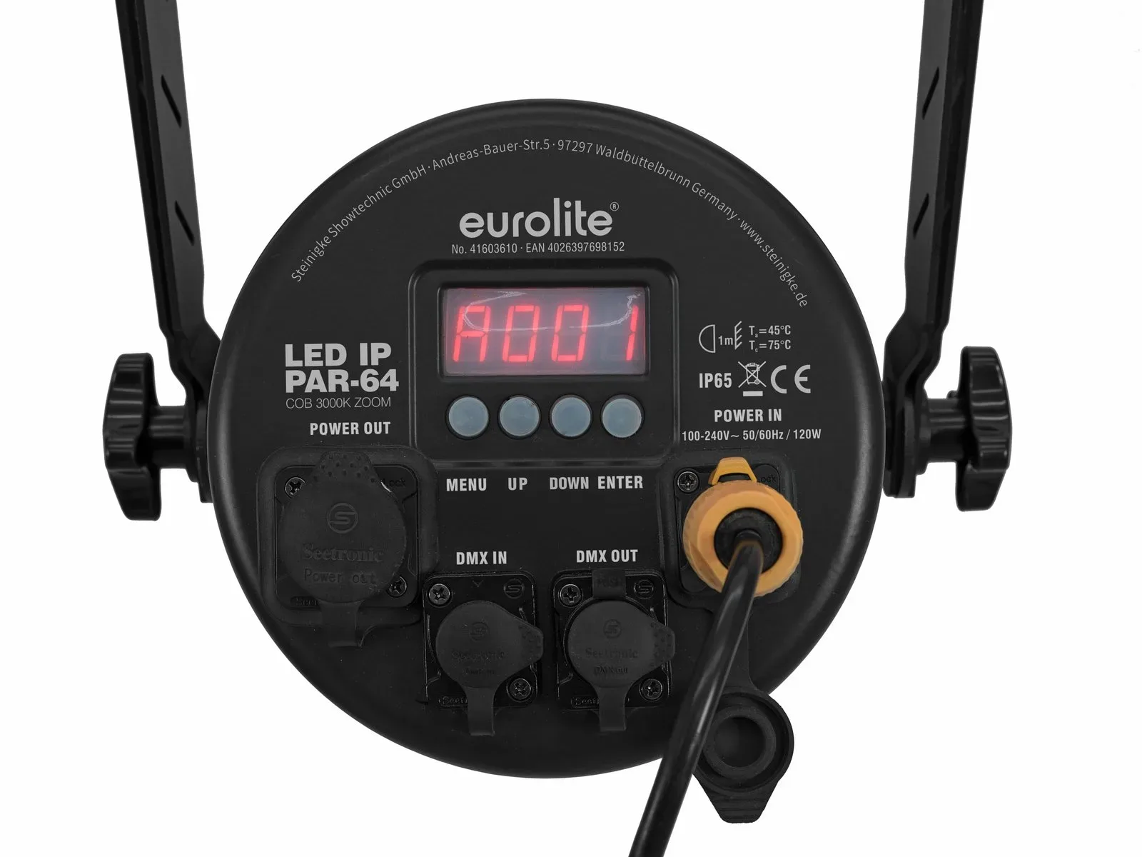 LED IP PAR-64 COB / 3000K / 100W / Zoom - Pilt 4