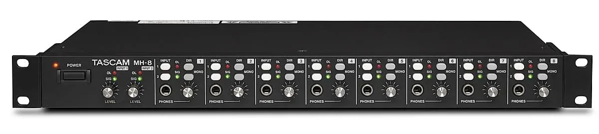 Tascam MH-8 Eightfold Headphones Amplifier
