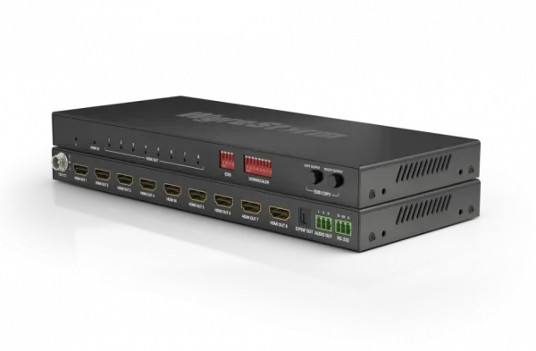 WyreStorm 4K HDR 1:8 Splitter with Scaling Outputs