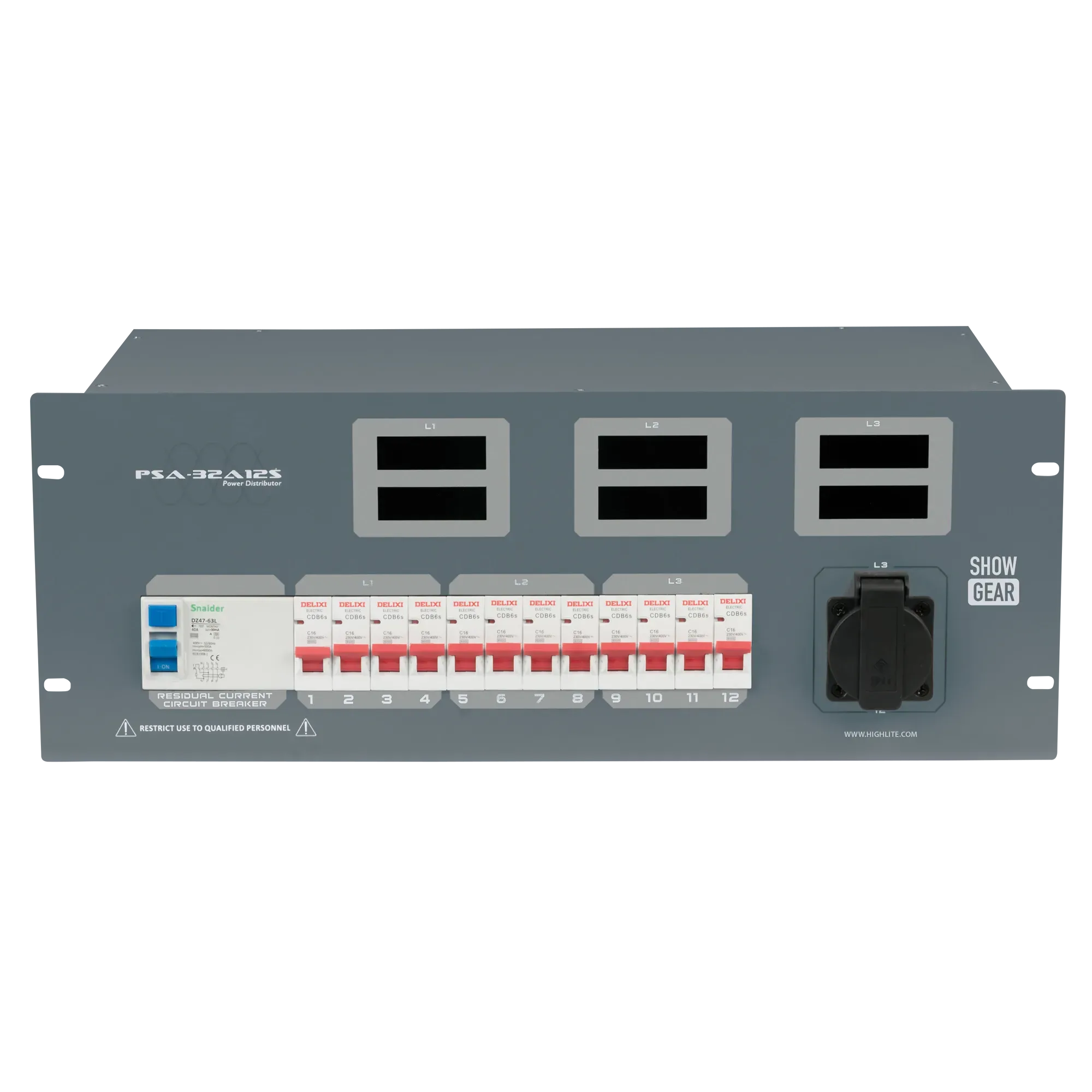 32A elektrikilp kaitsmeplokiga - PSA-32A12S
