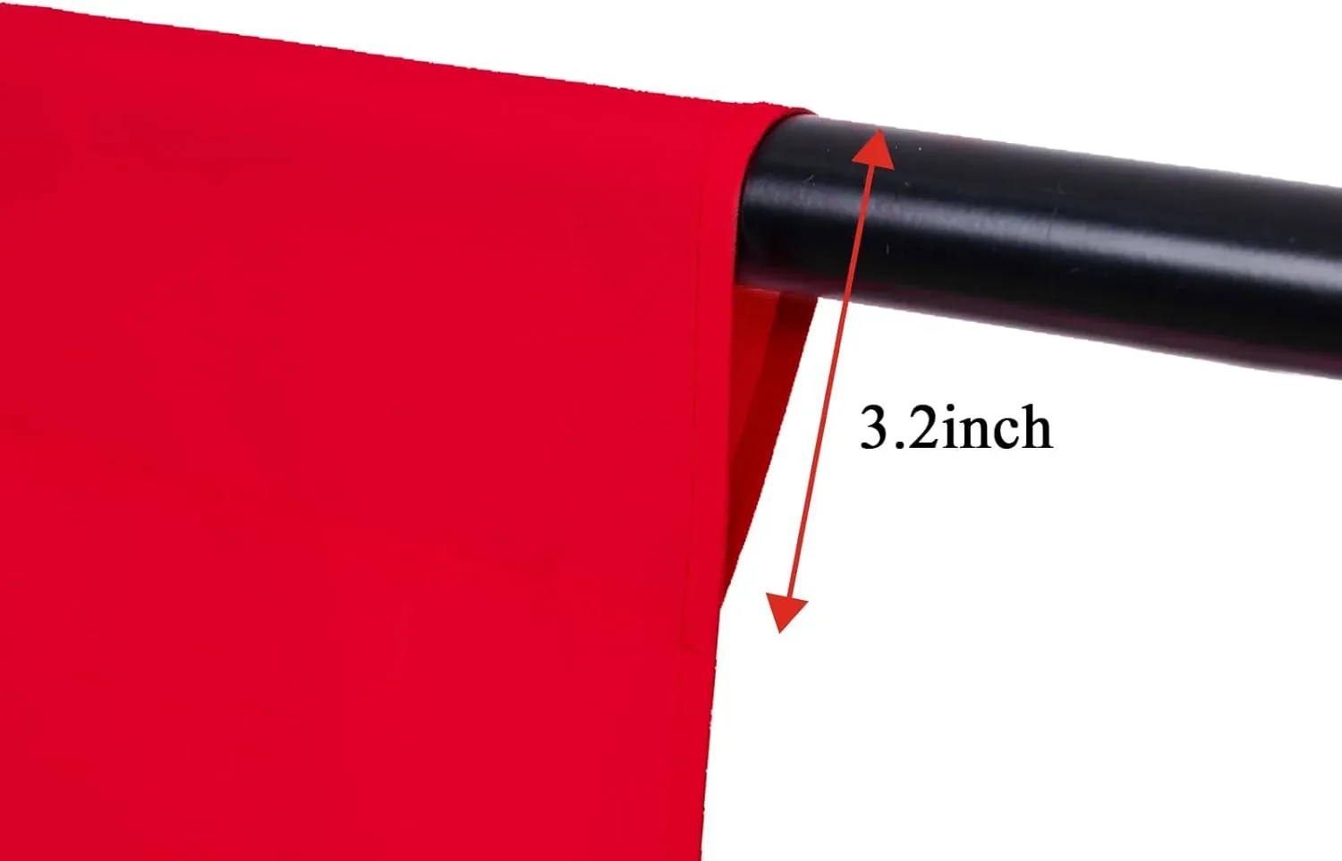 Showgear Stage Skirt Backdrop Red 6 x 4.5m - Image 2