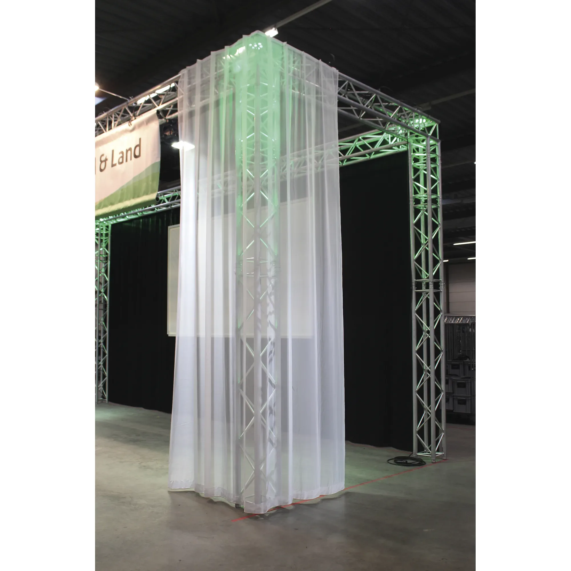 Showgear Voile CS Curtain 12x3m, White - Image 3