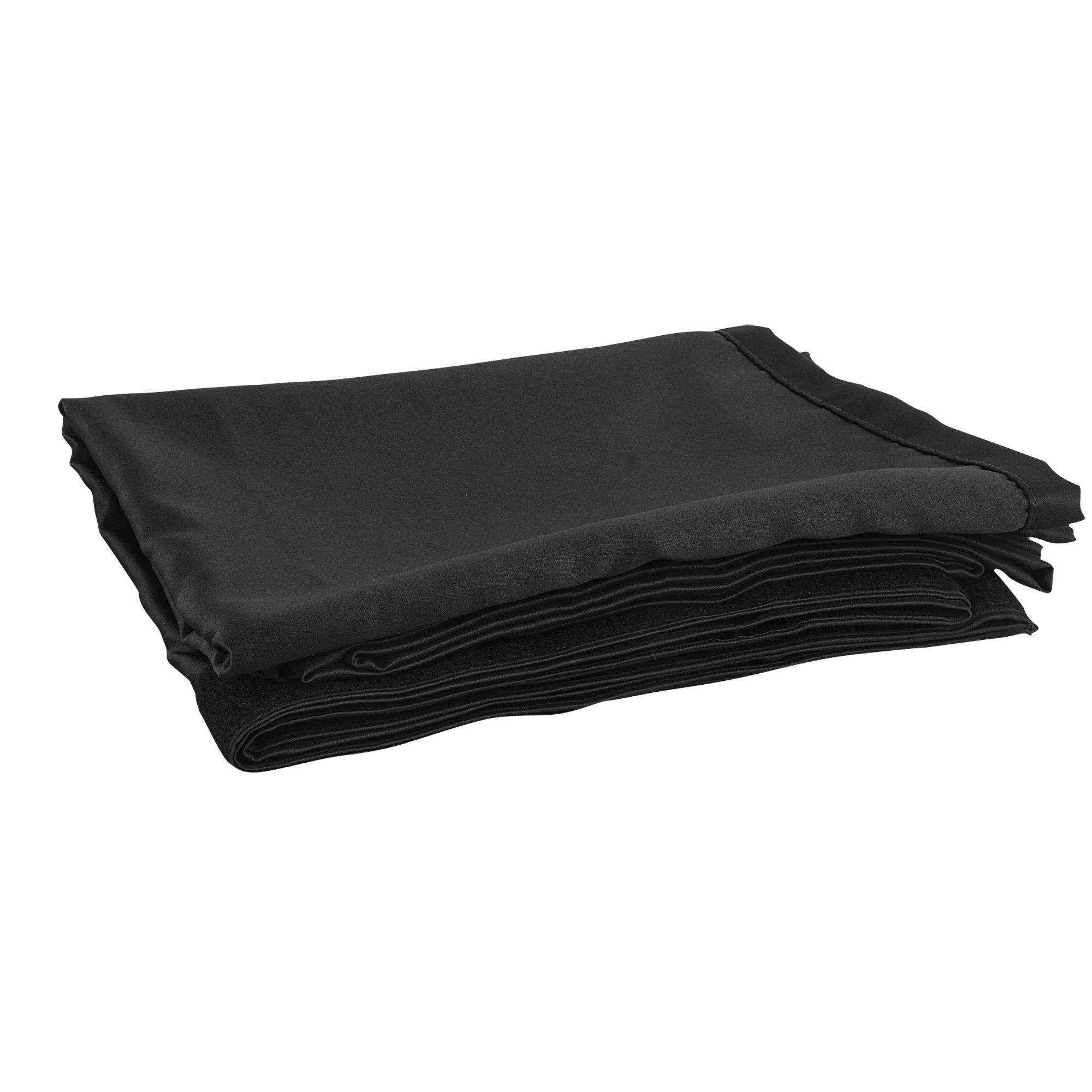 Wentex Pipe & Drape Curtain - Medium Gloss Black Satin - Image 2