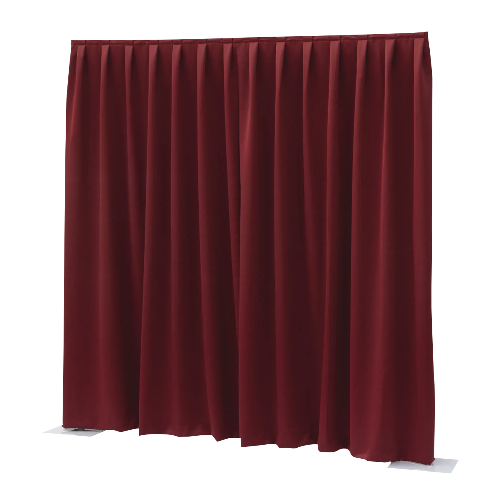 Wentex Pipe & Drape Curtain – Medium Gloss Red Satin