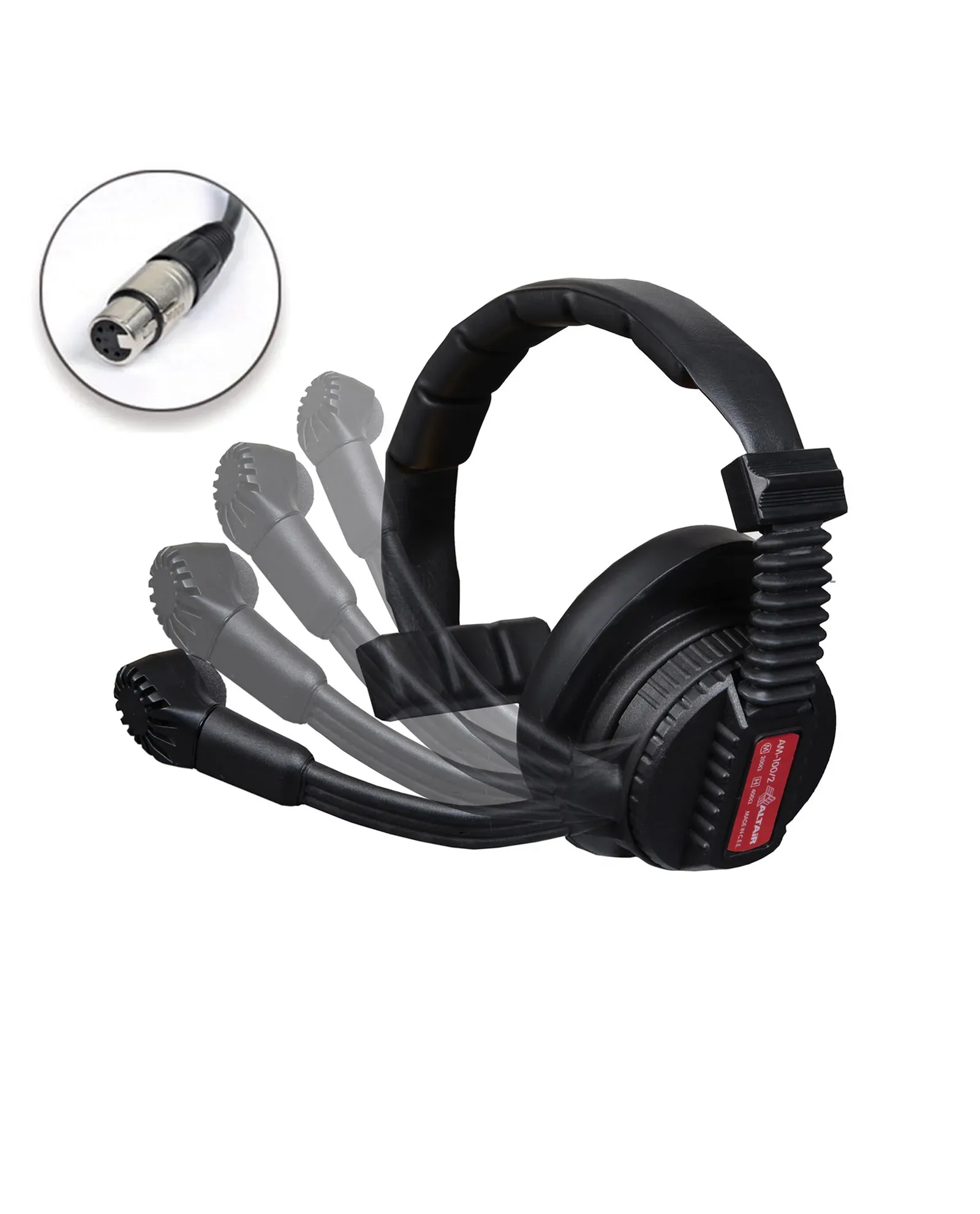 Altair AM-100/2S Single Muff Comms Headset with Mic Boom Switch