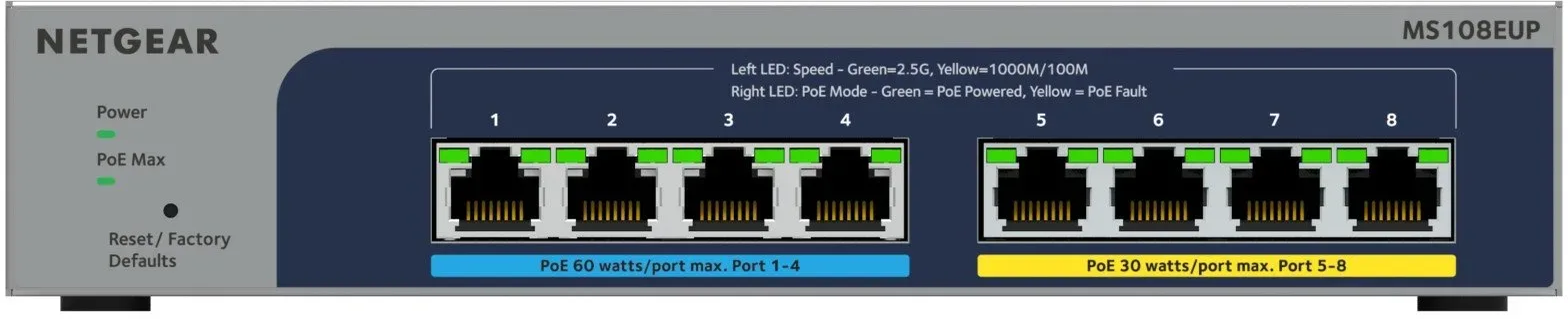 Netgear Switch MS108TUP-100EUS