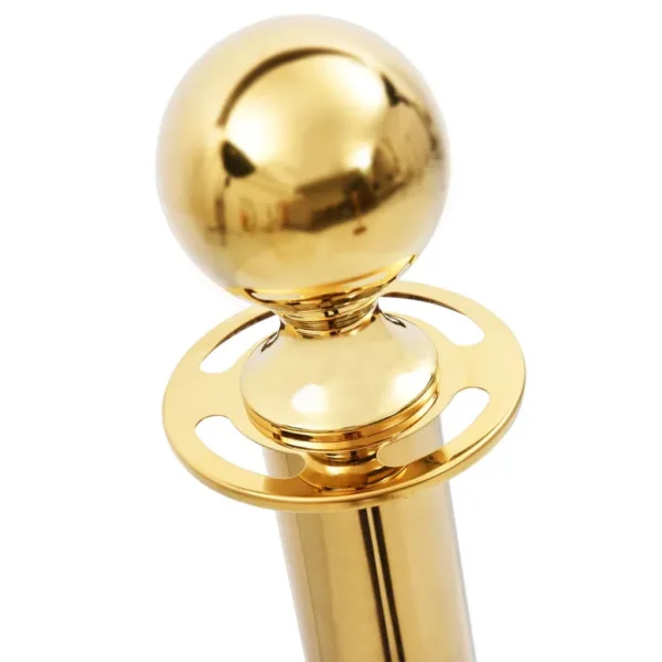 VIP Queue Barrier Set Stainless Steel Gold - Image 3
