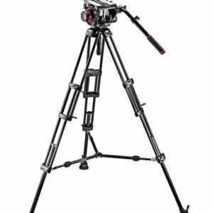 Manfrotto 509 Fluid Video Head & 545B Aluminium Twin Leg Tripod (509HD,545BK)